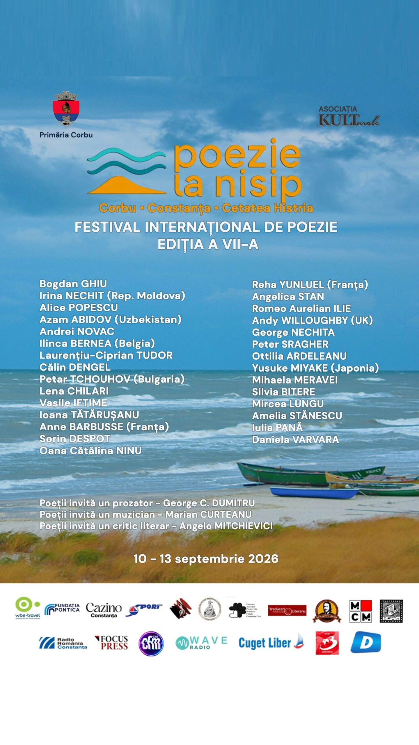 Afișul Festivalului Internațional de Poezie „Poezie la Nisip